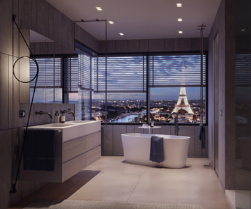 SAINT BARTH - Freestanding oval bathtub by MOMA Design - view 3